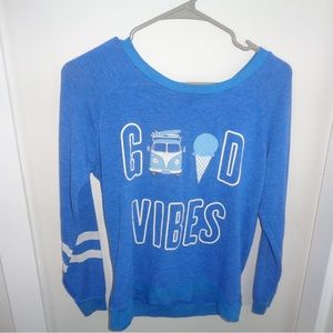 Blue Vintage Havana Good Vibes, Volkswagen, Surfer Vibes, Size S/XS